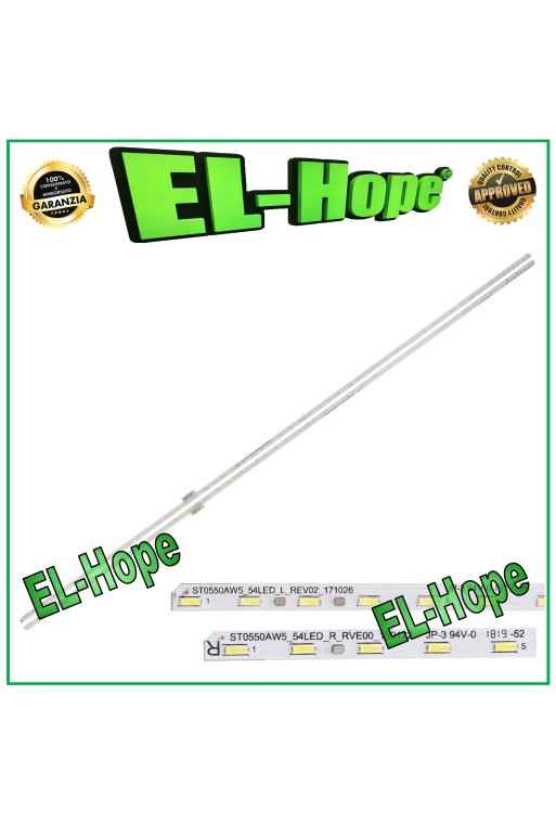 KIT MIT 2 STRIP BARS 54 LED FÜR TV 55 SONY ST055AZ5-54LED-R-REV00-180122 